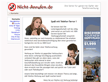 Tablet Screenshot of nicht-anrufen.de